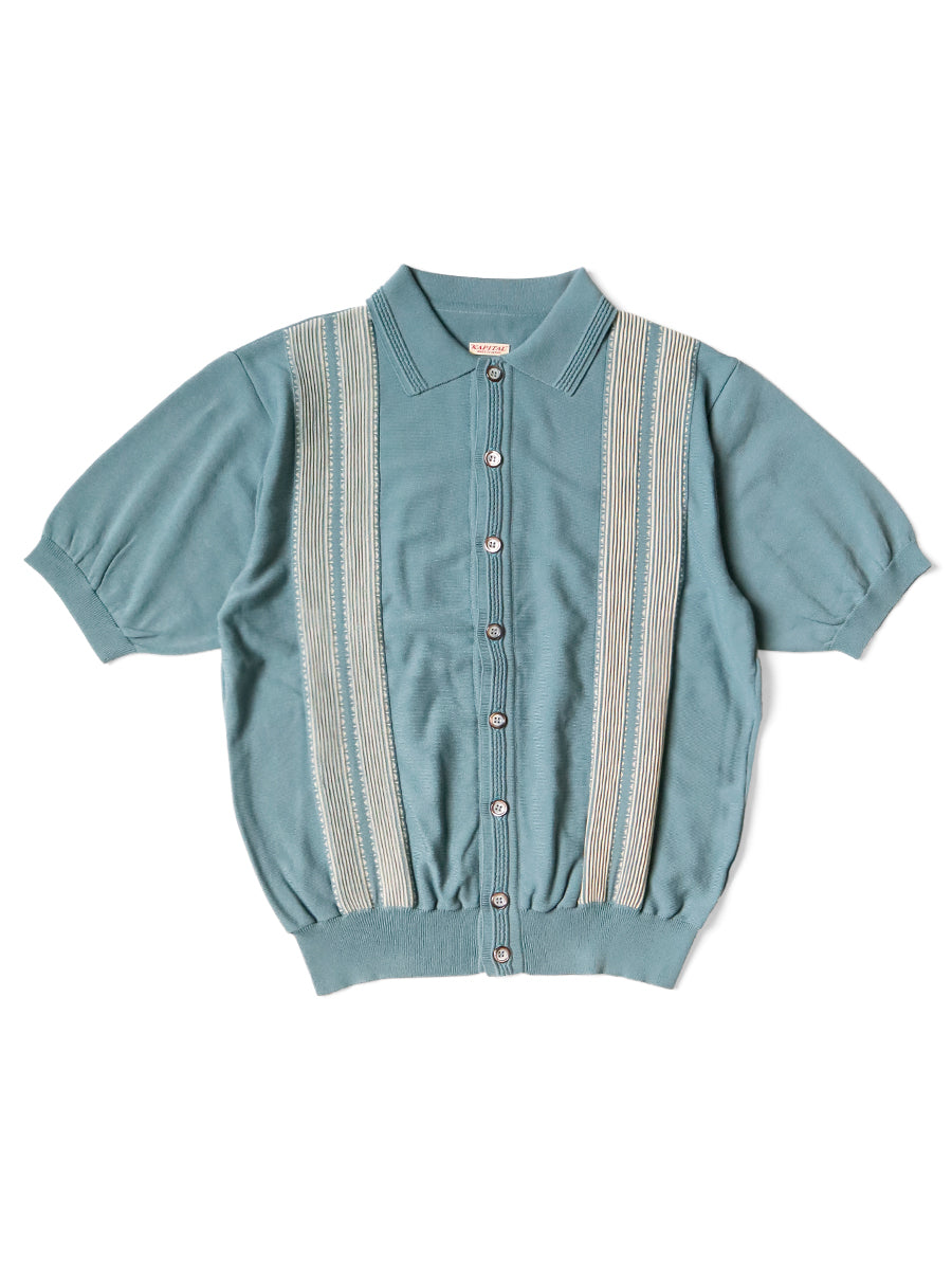 14G Cotton Knit Oyster Aloha Polo