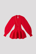 POTTERY PUFF SLEEVE CARDIGAN