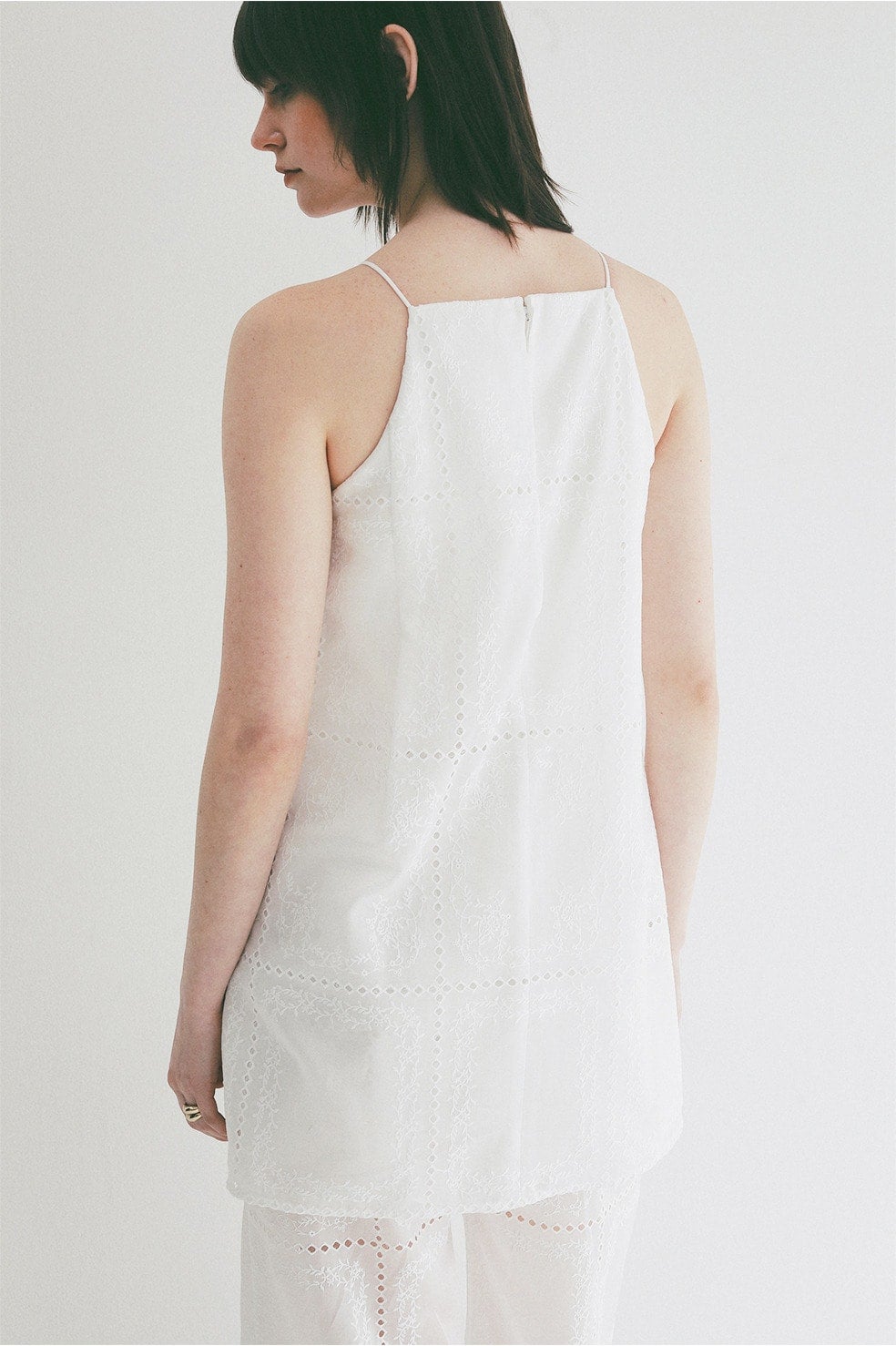 EMBROIDERY LACE CAMI ALL IN ONE