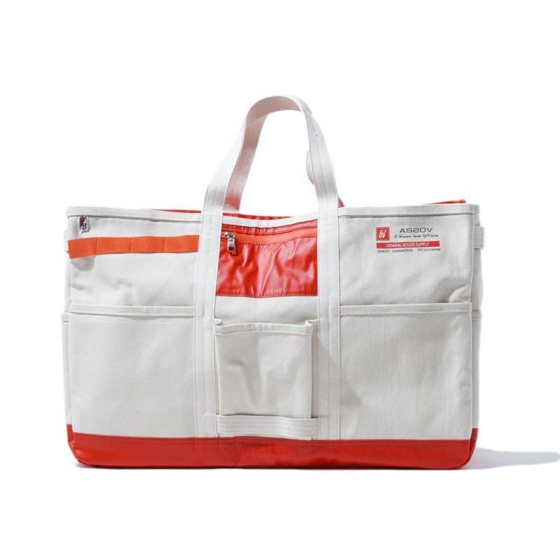 ALBERTON CANVAS TOTE sizeL/ORANGE