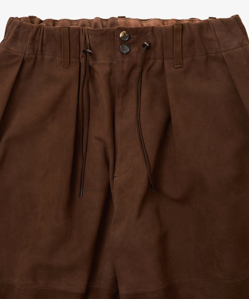 circular pants sheepskin brown