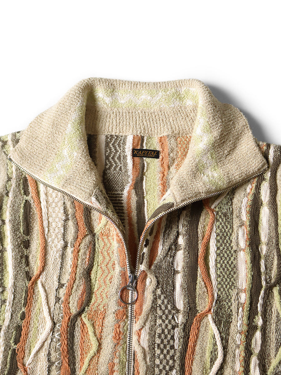 7G Knit GAUDY Half ZIP Vest