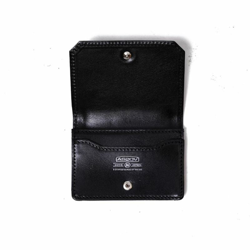 ANTIQUE LEATHER WALLET SERIES LEATHER CARD CASE/BLACK