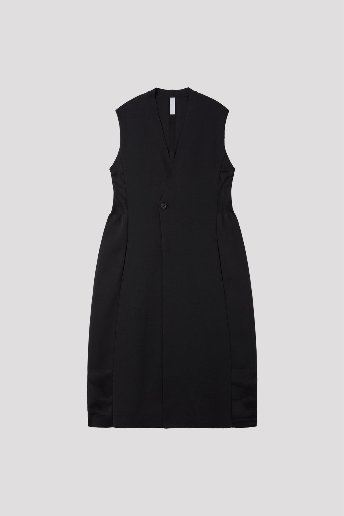 MILAN COLLARLESS LONG VEST
