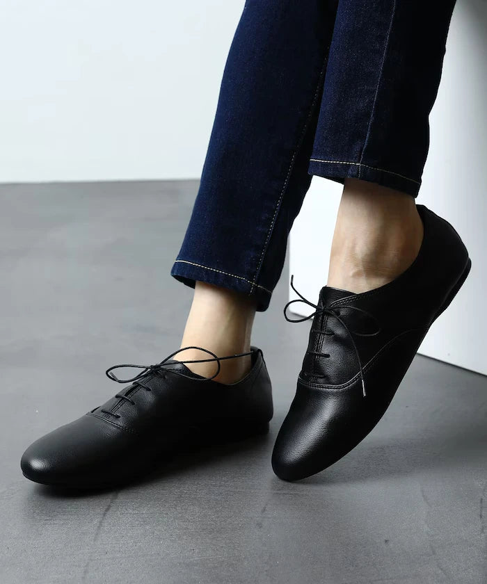 Lace-Up Flat Shoes [23~28cm]