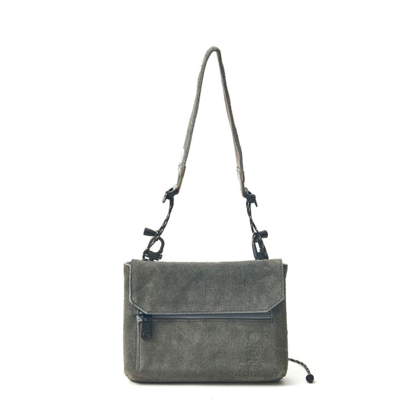 WATER PROOF SUEDE SACOCHE WALLET/GRAY