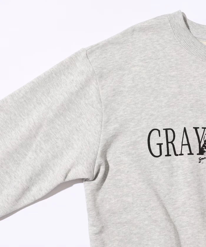 Organic Cotton Animal Logo Print Sweat / CAT / Relaxed Fit / French Terry Sweat