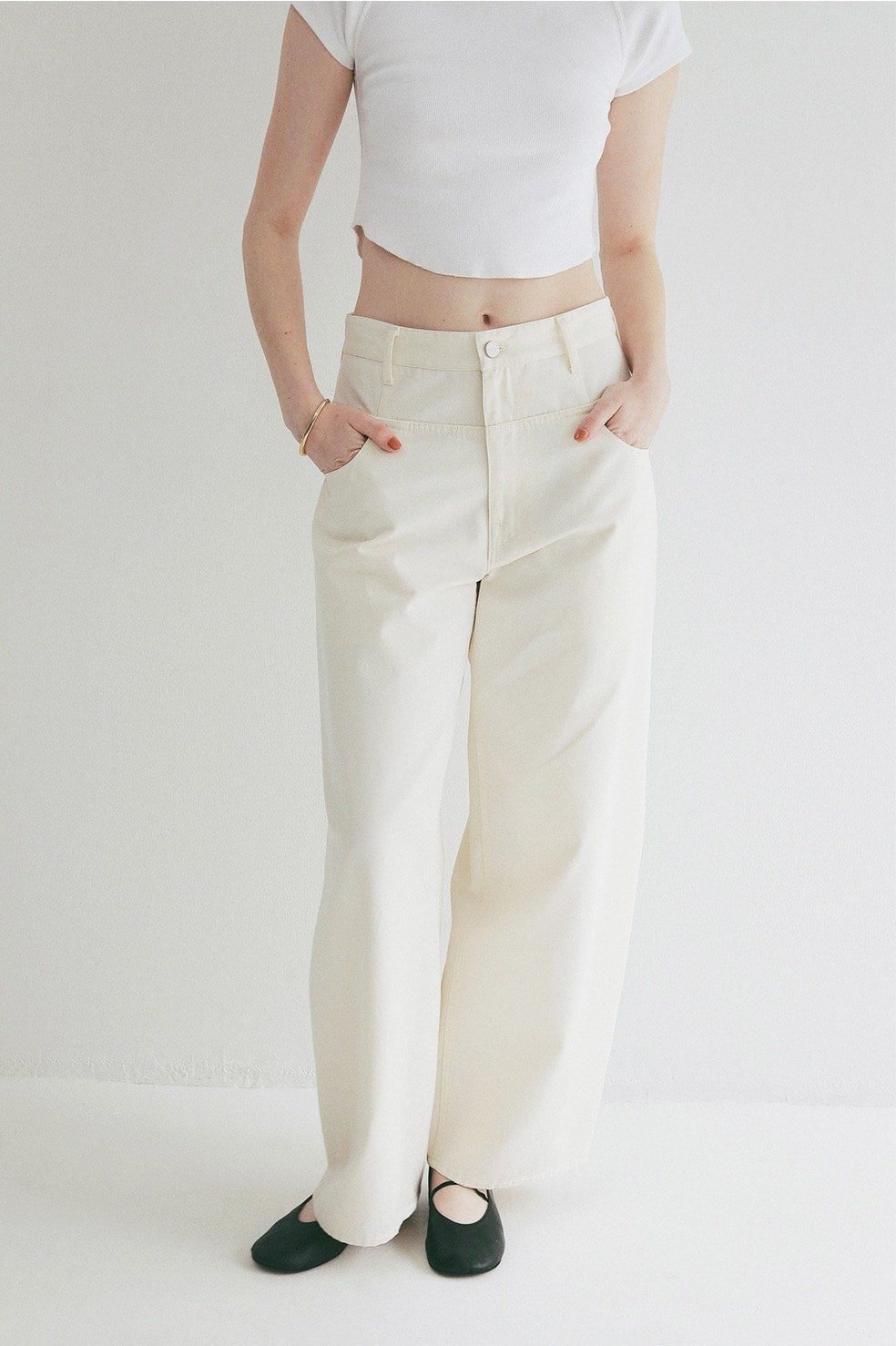 LOW WAIST BARREL PANTS