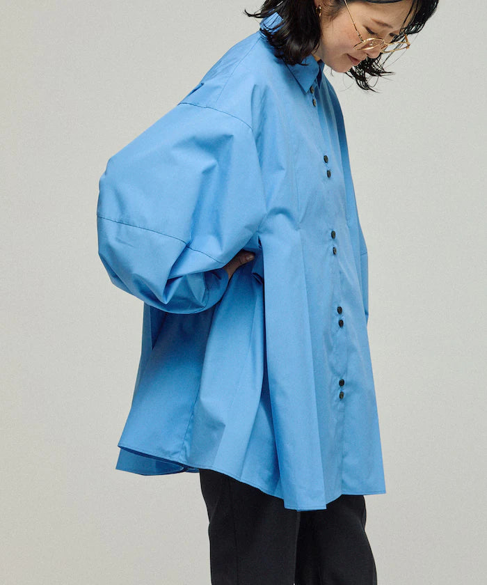 Box Stack Balloon Sleeve Long Sleeve Shirt