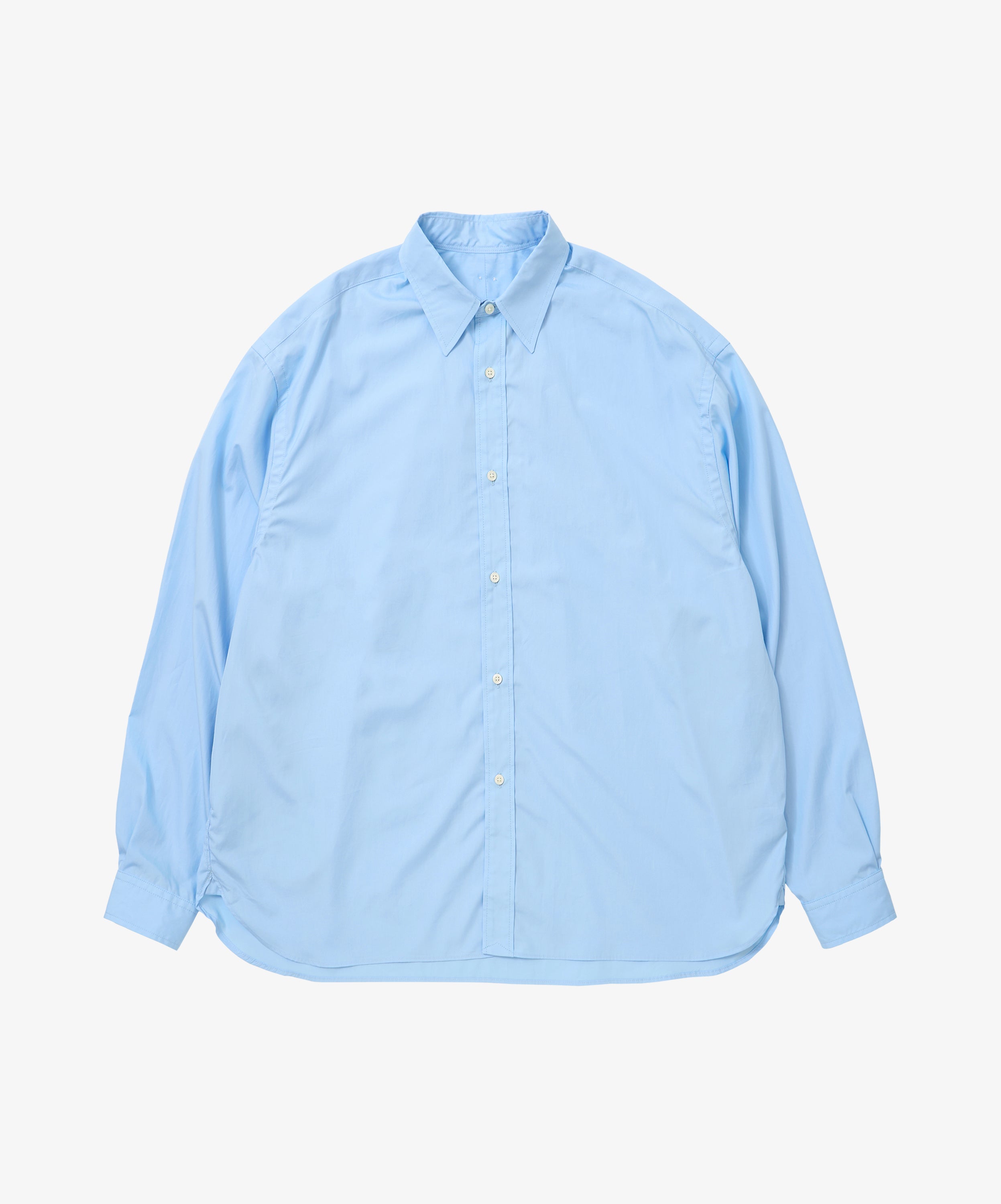 wide shirt with pocket thomas mason blue