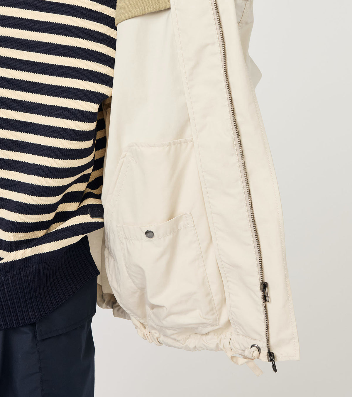 Nylon Twill Hooded Jacket