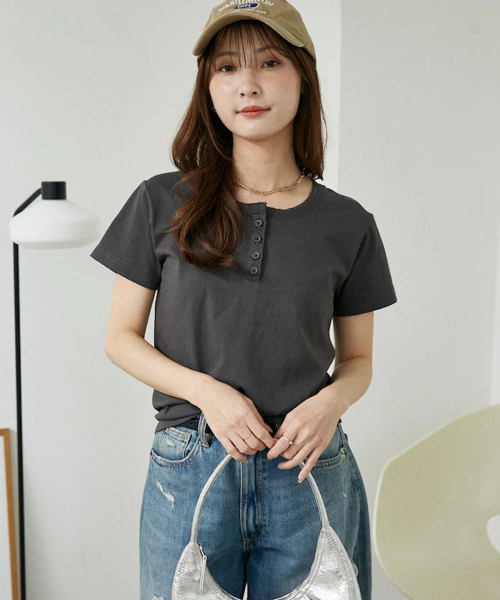 Picot Race Henry Neck T-Shirt Limited Edition