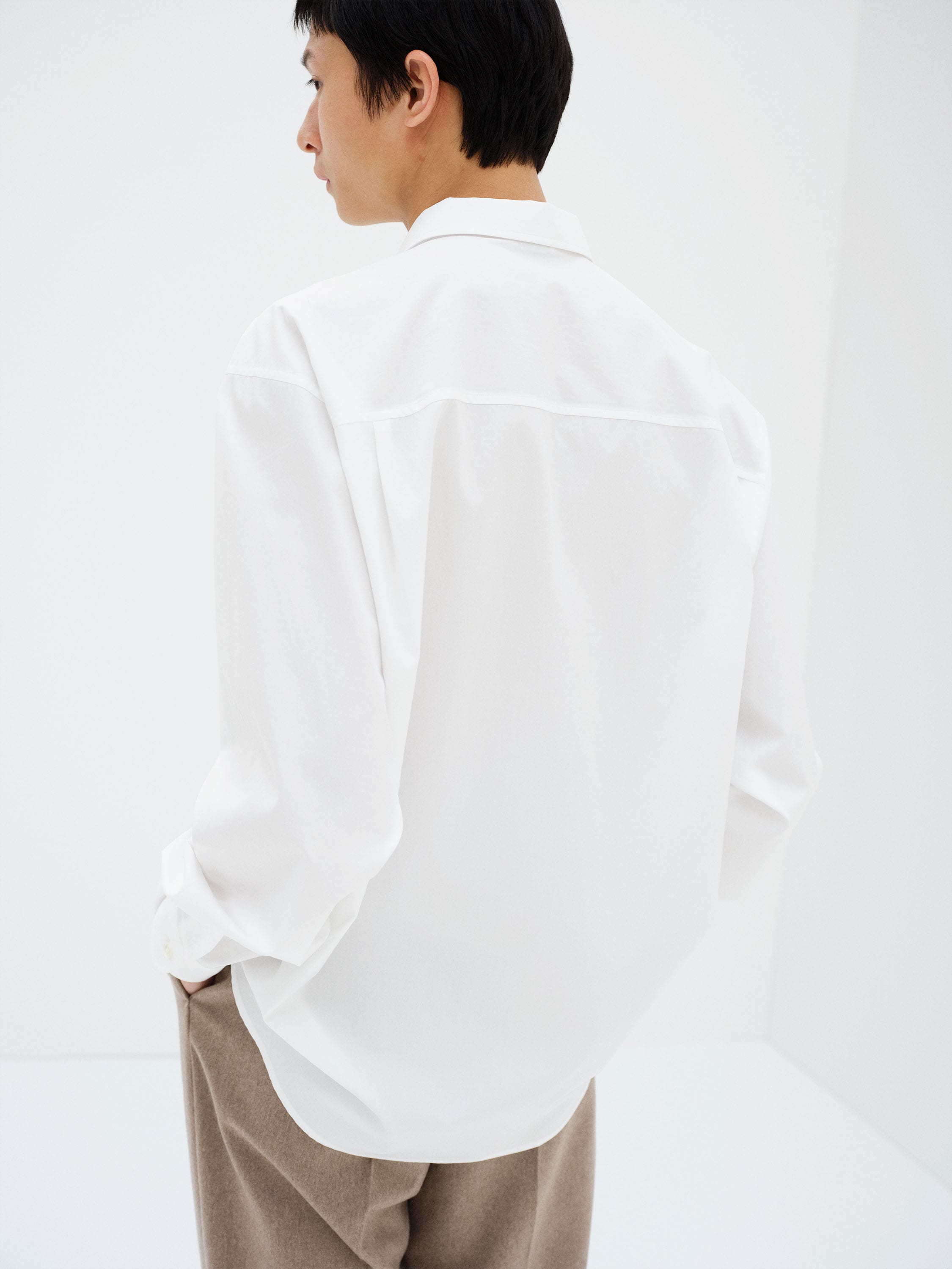 WASHED FINX TWILL BIG SHIRT