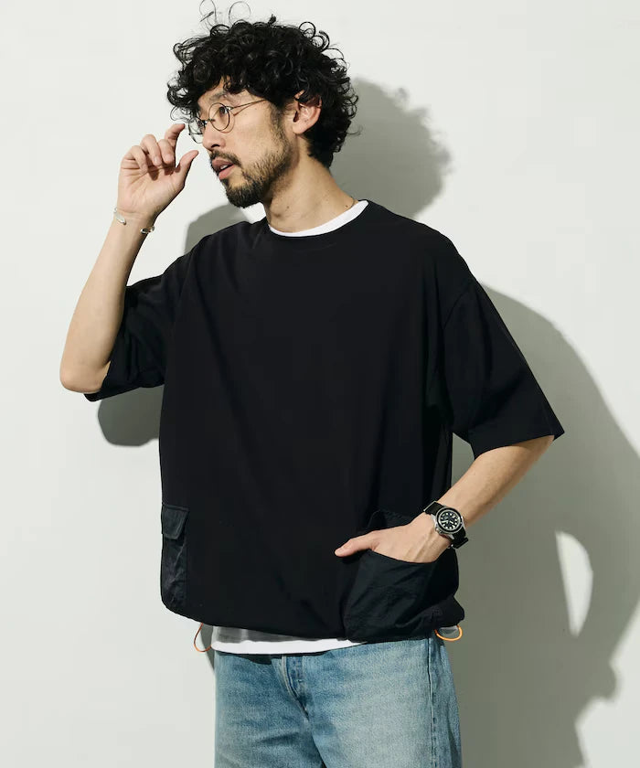 6 Ounce Side Pocket Spindle Short Sleeve T-Shirt / Big Silhouette