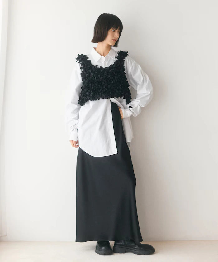 Tape Yarn Hand Knitted Bustier