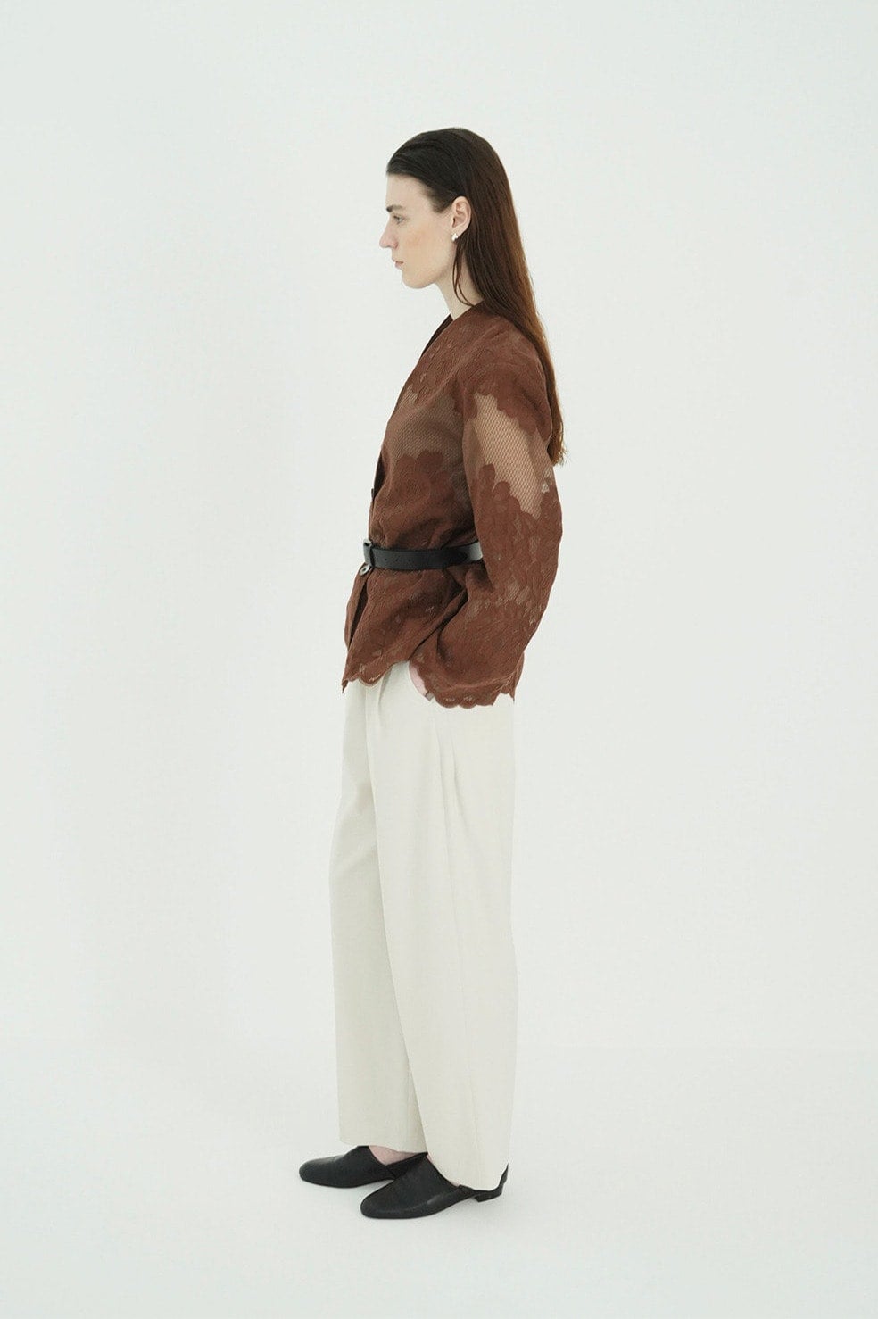 FLOWER LACE WIDE SHIRT JACKET