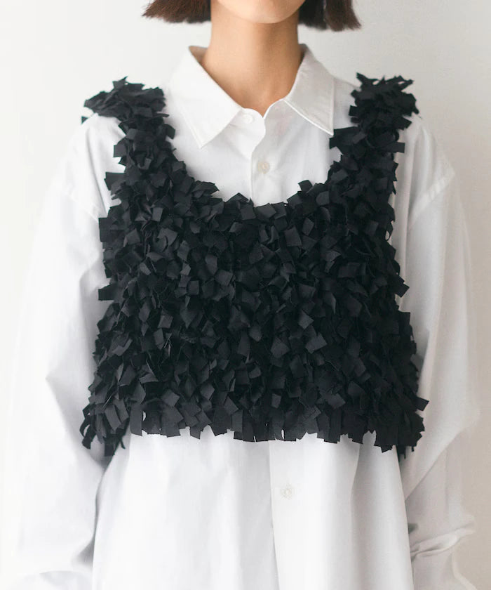 Tape Yarn Hand Knitted Bustier