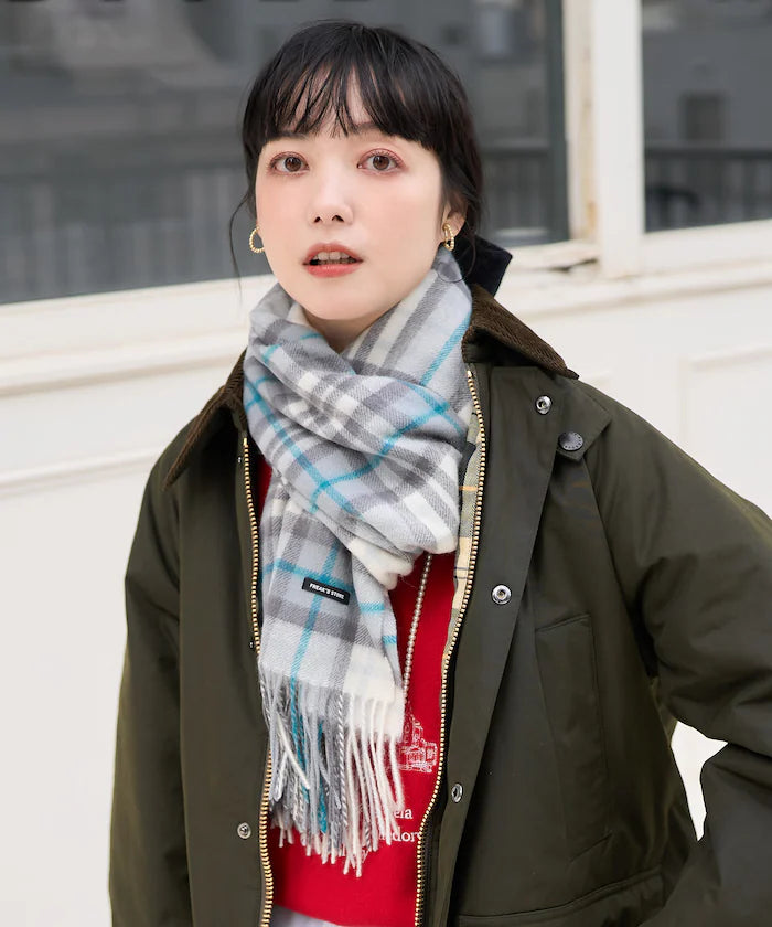 Wool Check Scarf