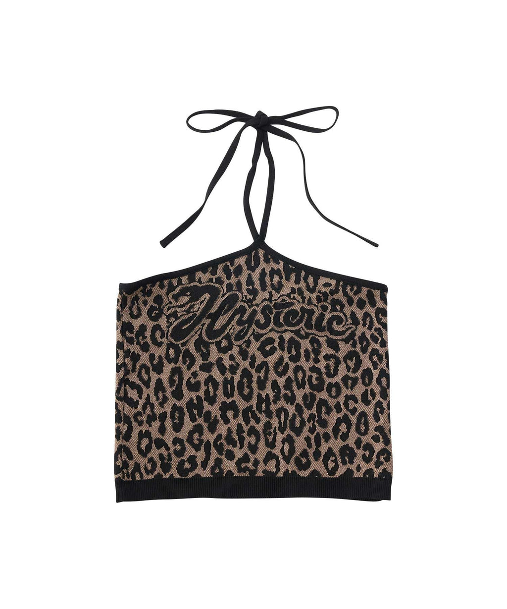 SNAKE LOGO Jacquard Halter Neck