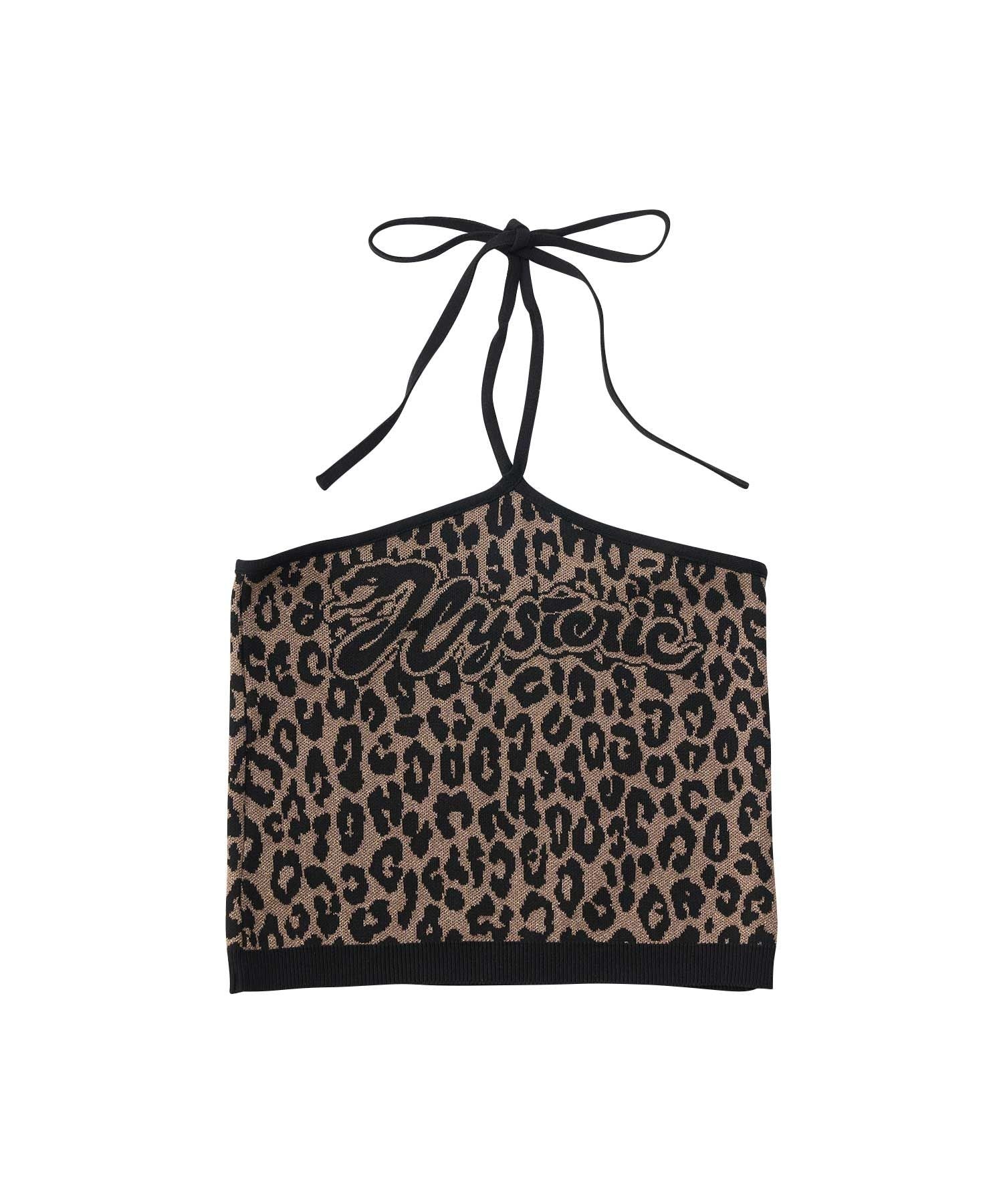 SNAKE LOGO Jacquard Halter Neck