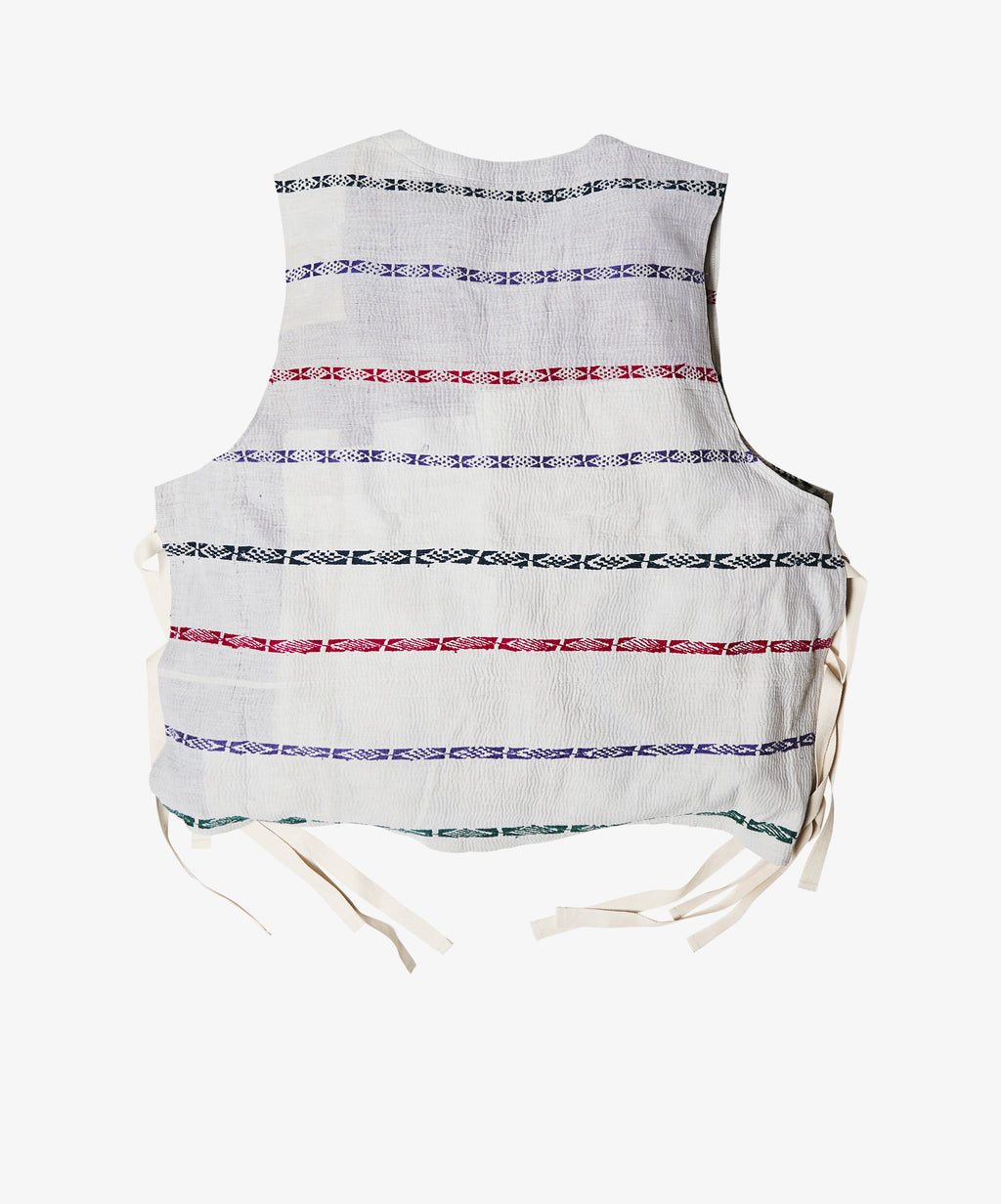 apron in sashiko indian khanta