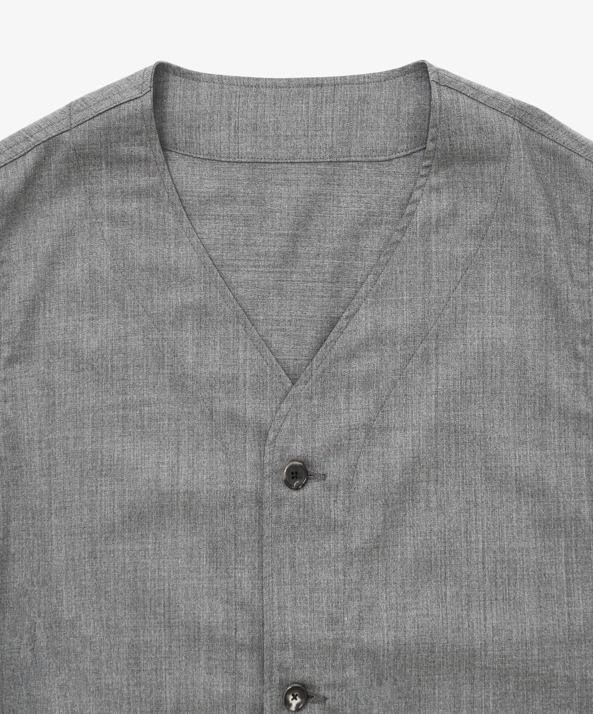 gilet grey twill
