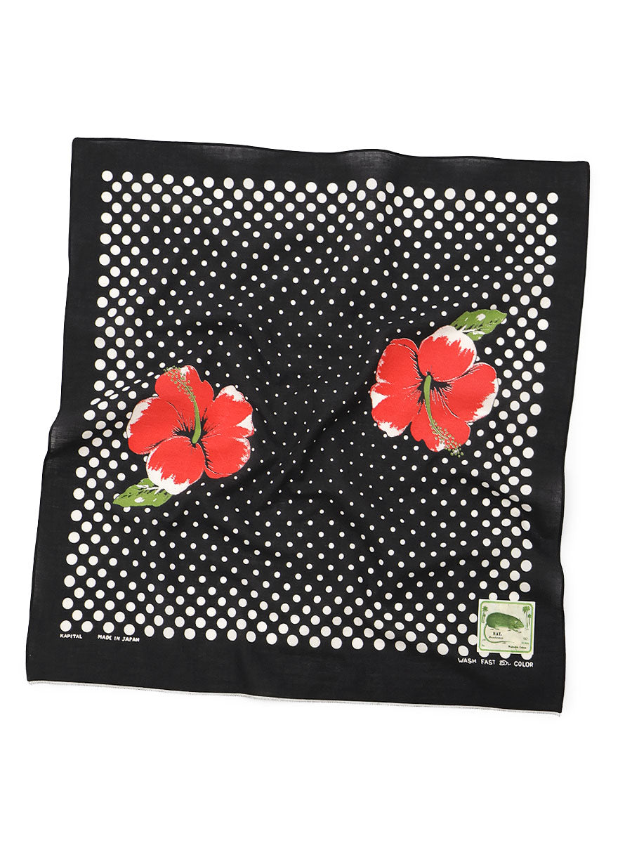 fastcolor Selvedge Bandana (TWIN HIBISCUS)