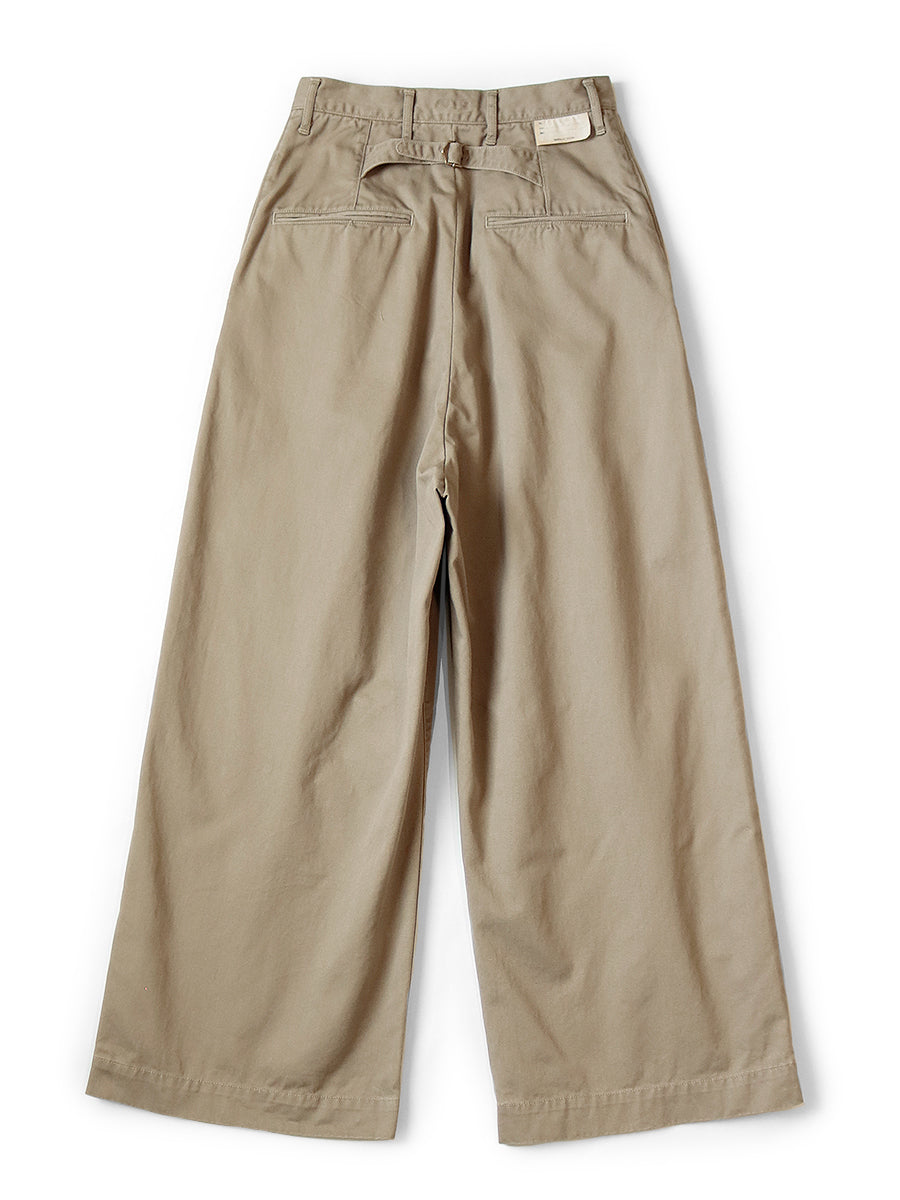 Chino High-Waist Wide-Leg Pants