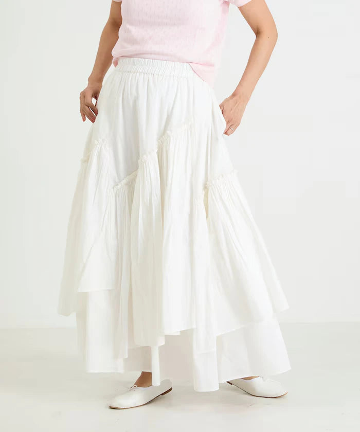 India Frill Maxi Gathered Skirt