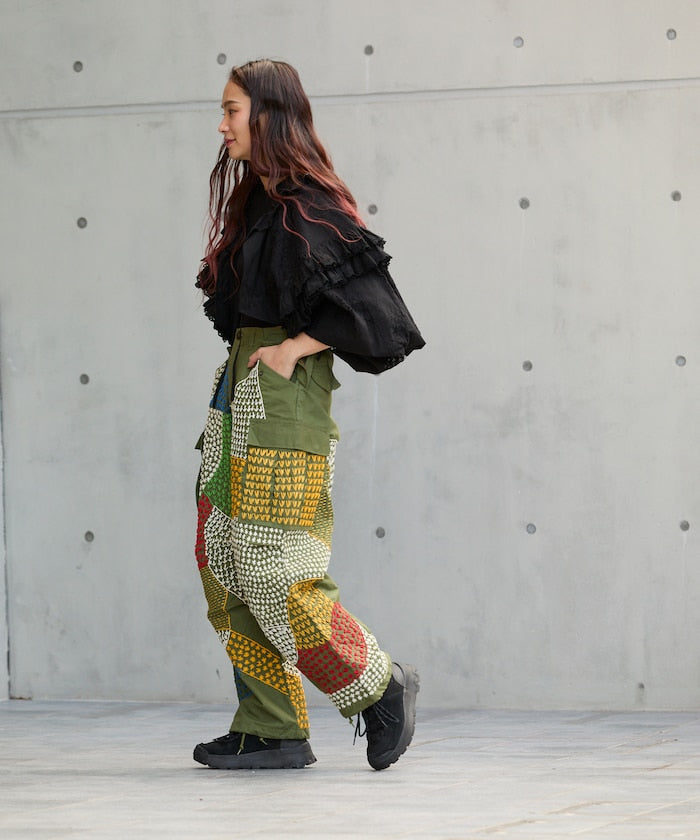 Vintage Hand-Stitched Remake Military Pants