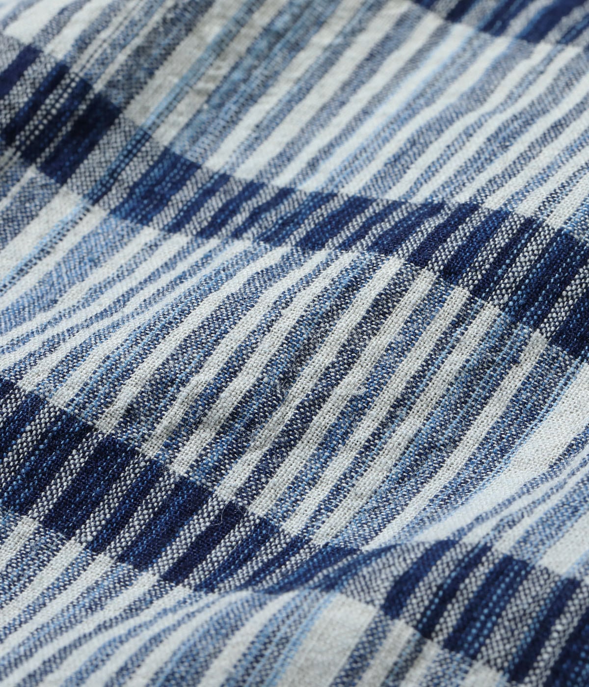 FICTION ROMANCE 5oz. INDIGO CHECK WORK SHIRT