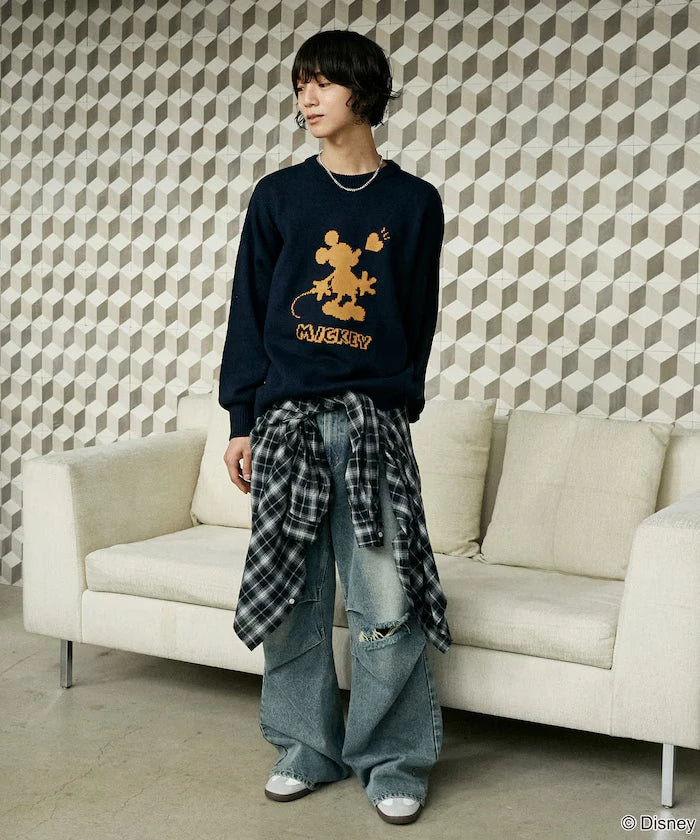 Limited Edition 'DISNEY MICKEY MOUSE' SHADOW KNIT