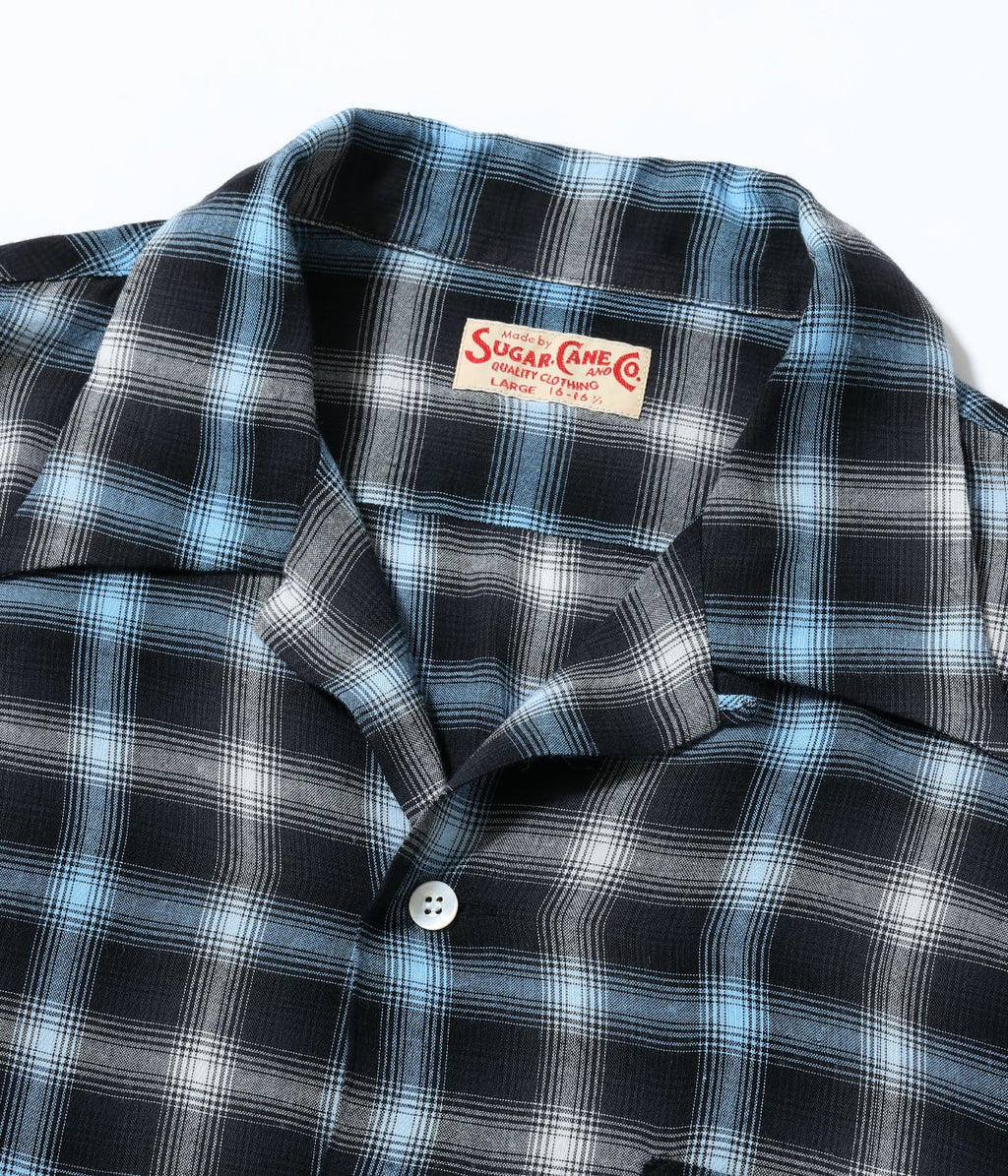 Rayon Ombre Check Open Shirt