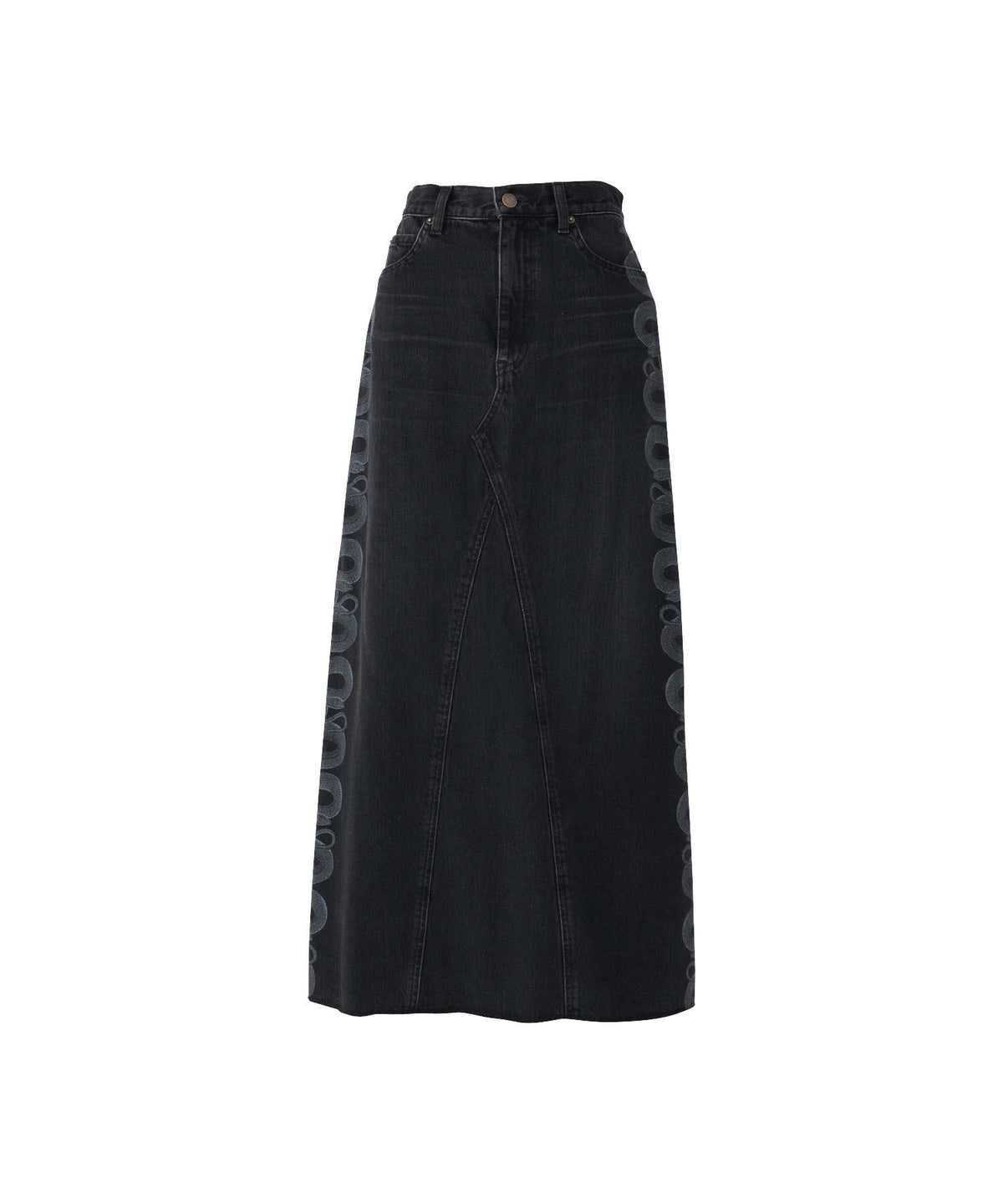 Snake Loop Remake Denim Skirt