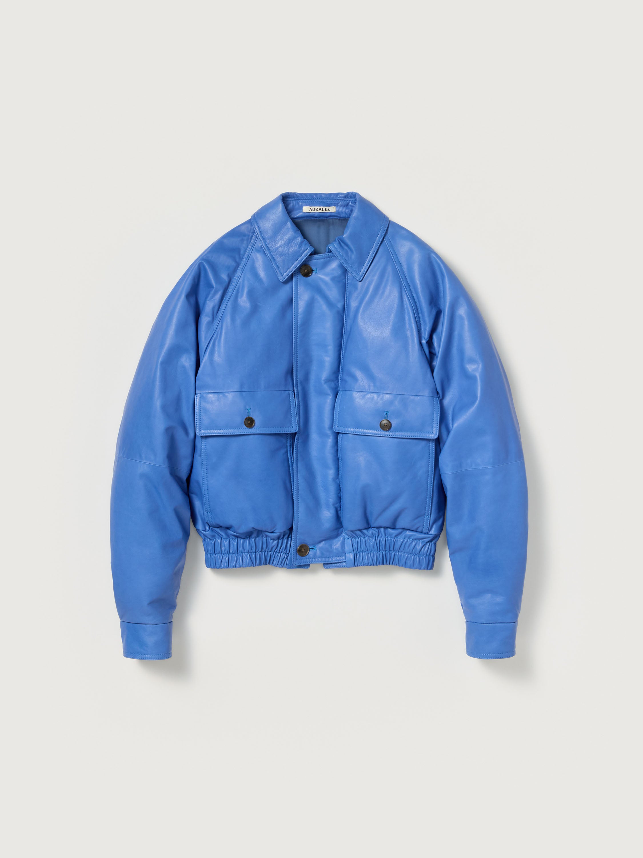 FINE CALF LEATHER DOWN BLOUSON