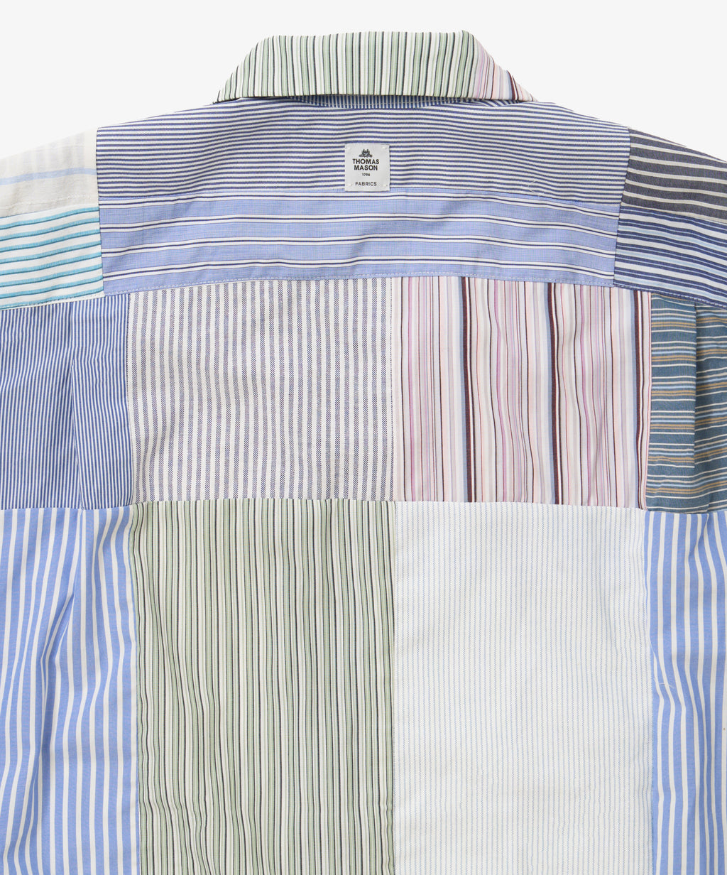 overshirt short sleeve stripe seven