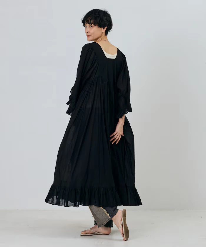 India Square Neck Frilled Dress