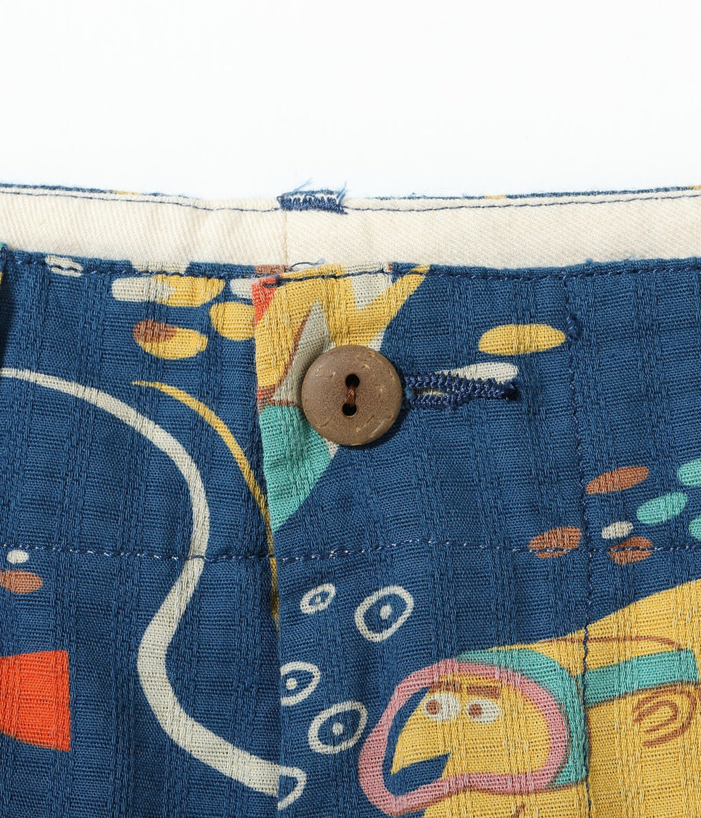 Dobby Cotton Shorts "Ocean Activities" by Ryohei Yanagihara with Mookie