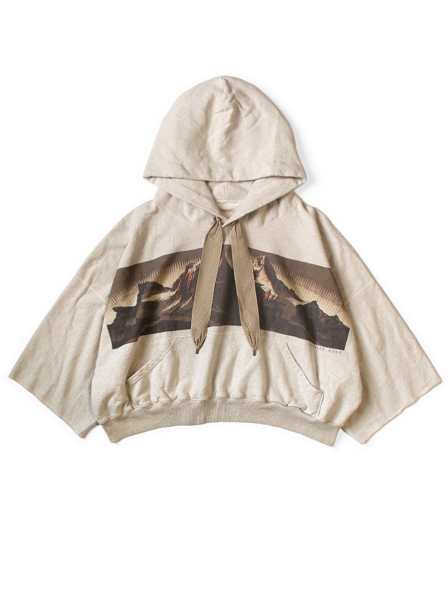 Fleece Devil Hooded Parka (Mountain Pattern)