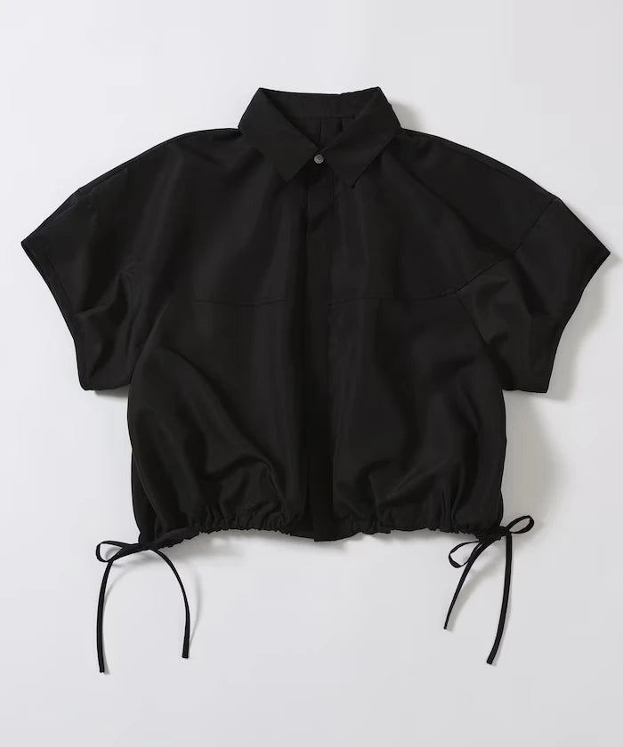 Switch Short Sleeve Hem Code Blouse