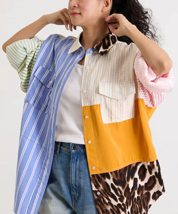 Patchwork Big Shirt