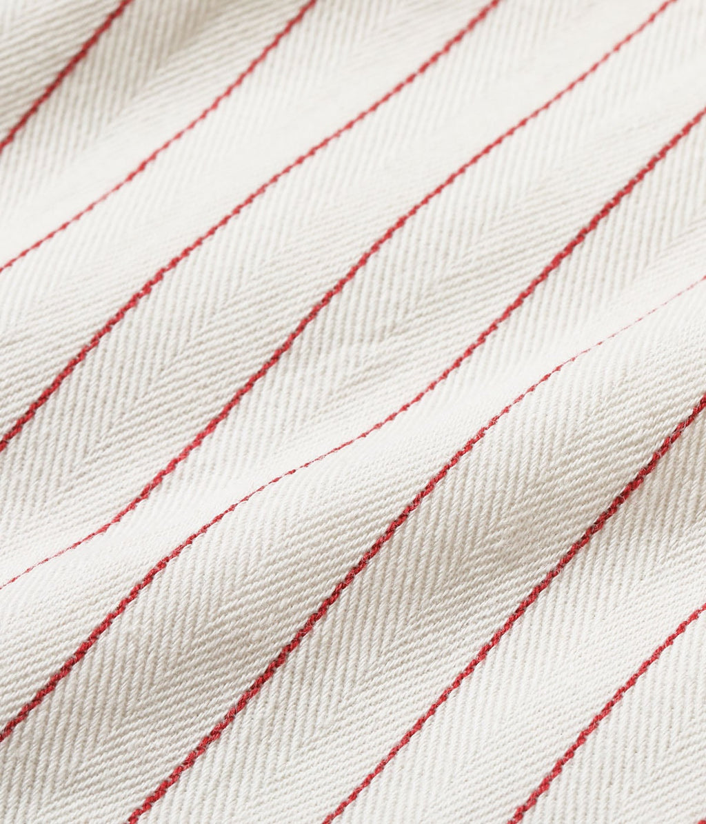 Coke Stripe Work Shirt With Embroidered