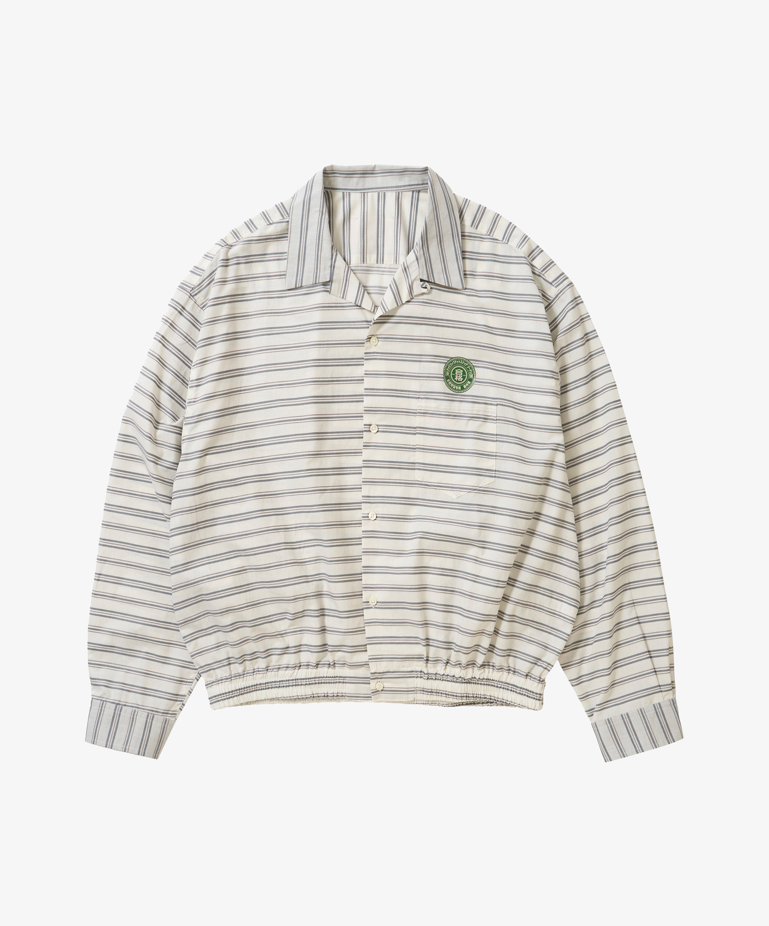 banshu ori ribbed shirts horizontal stripes