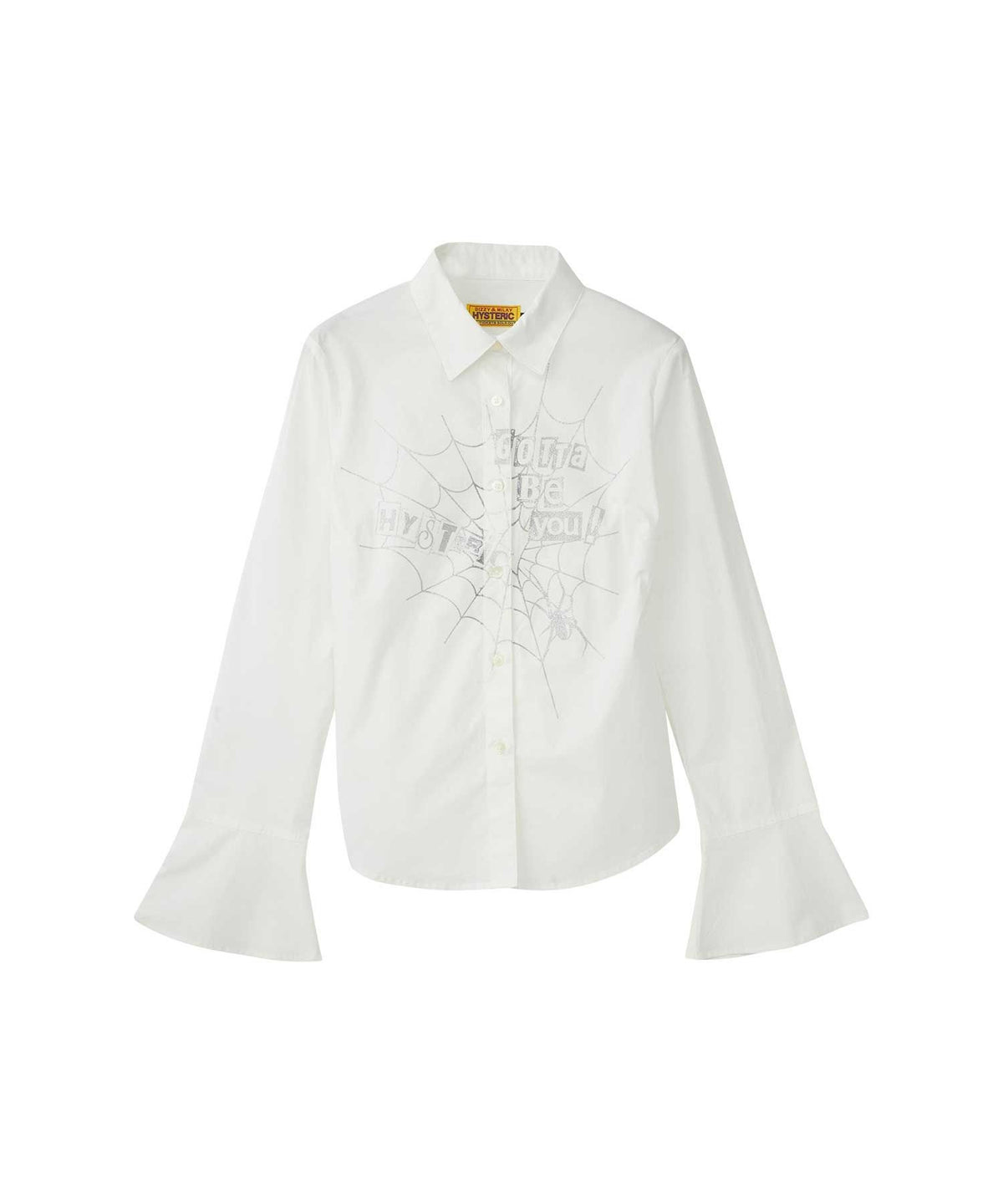 Hysteric Spider Lace Up Frill Cuff Blouse