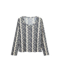 SNAKE LOOP Pattern T-Shirt