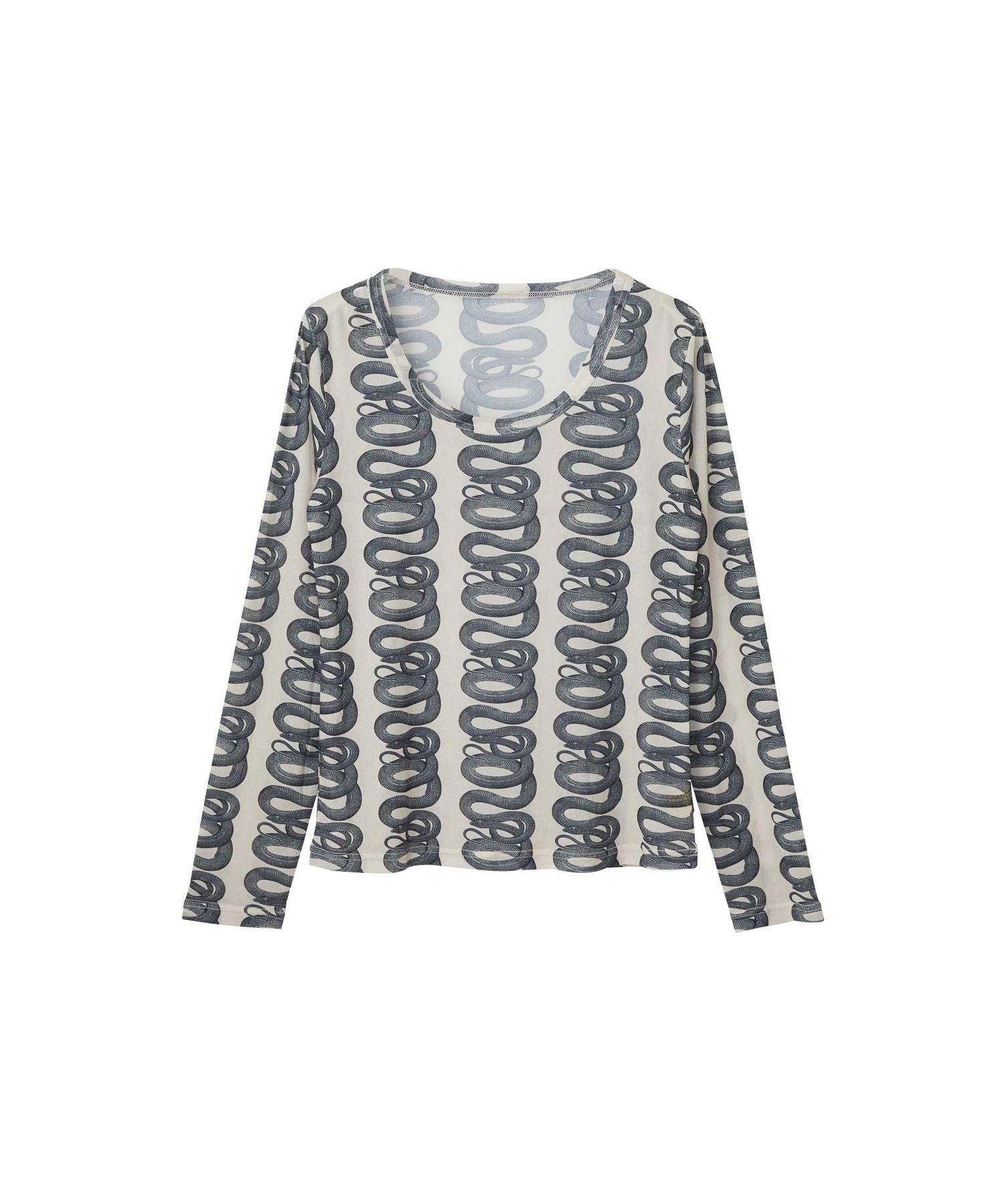 SNAKE LOOP Pattern T-Shirt