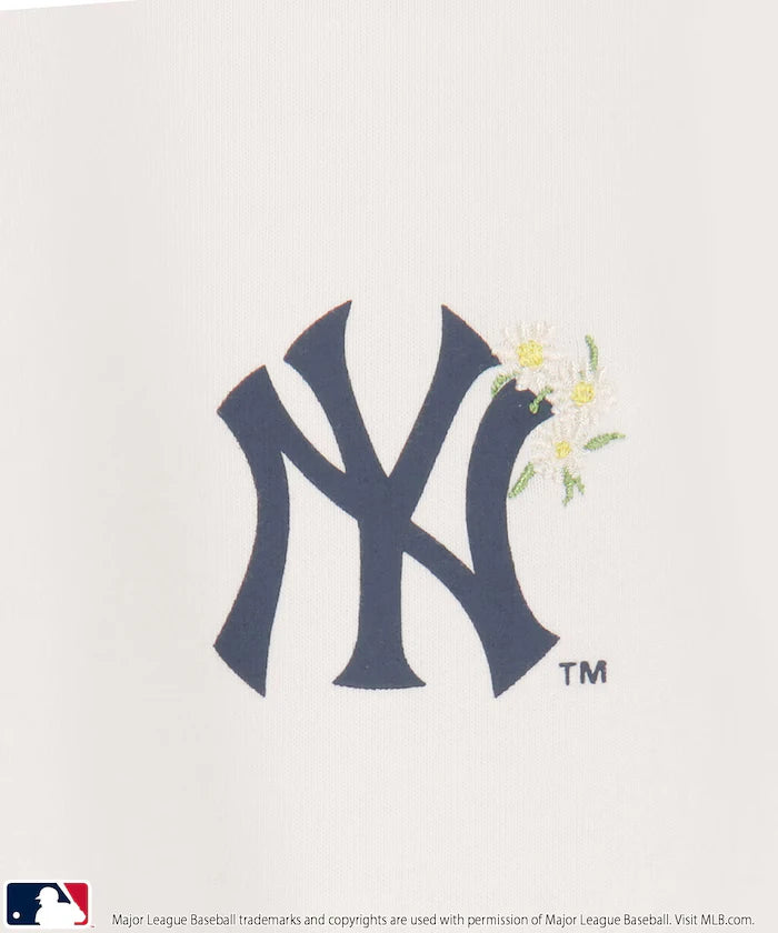 MLB One-Point Flower Embroidery T-Shirt