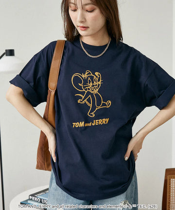 <Functional Material> TOM AND JERRY Graphic T-Shirt Limited Edition