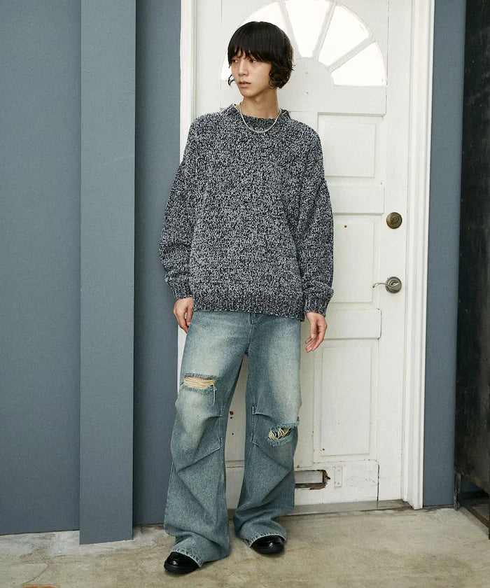 Mall Yarn Crew Neck Knit 【Limited Edition】