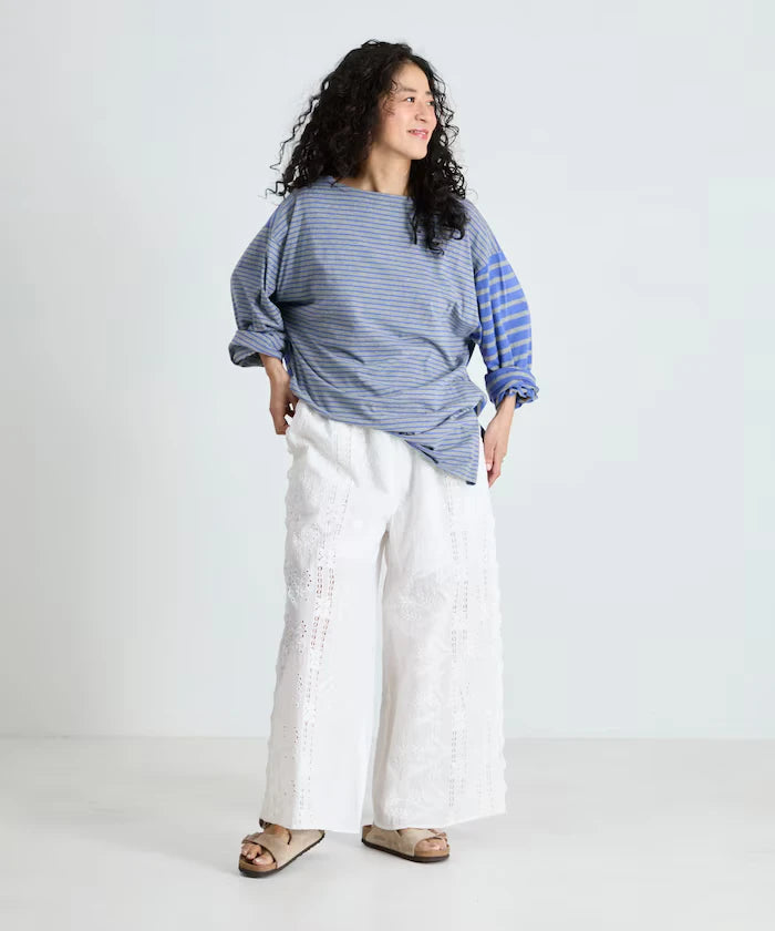 Cutwork Embroidered Easy Pants